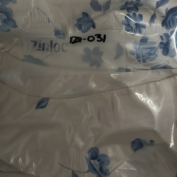 Casual Corner Annex Women’s 100% Cotton Sleeveless Dress Blue Flowers Small Size - Picture 12 of 12